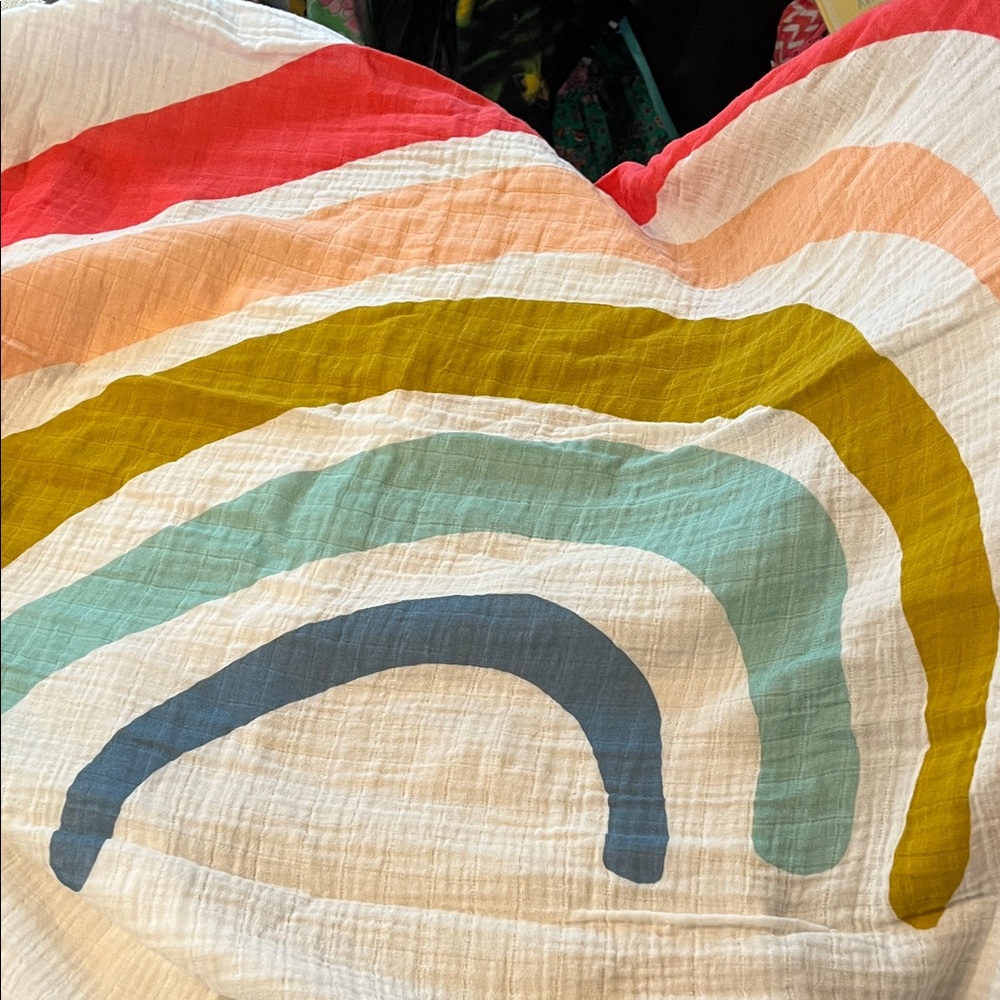 Colorful Kids Blanket by Clementine! Beautiful cotton 44x48 inches!